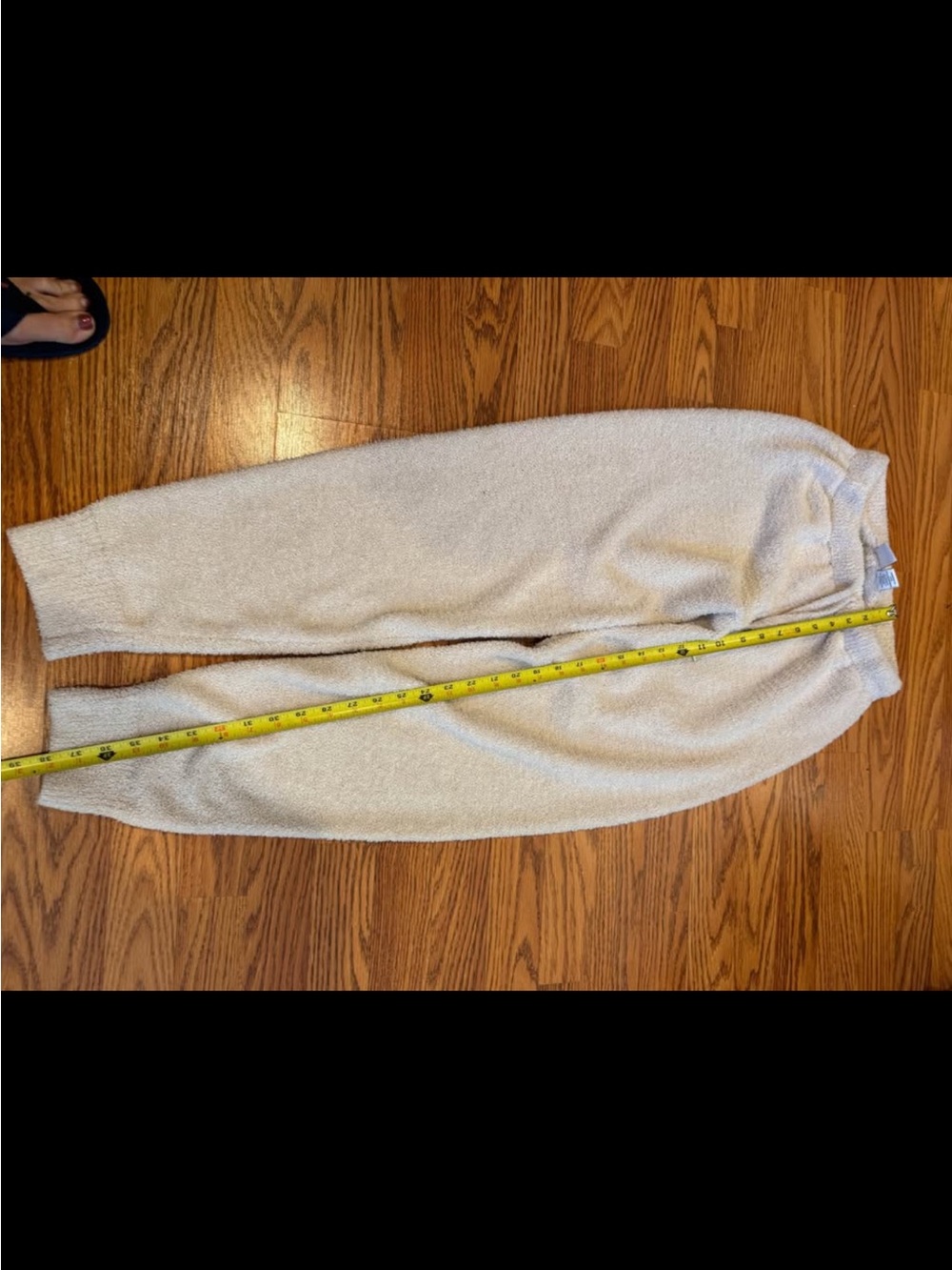 Cozy Cream Fleece fuzzy Sweatpants xs